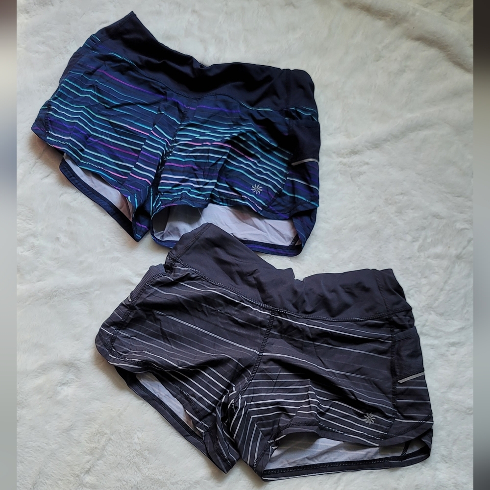 Athleta Women's Running Shorts with Built in Underwear Lining